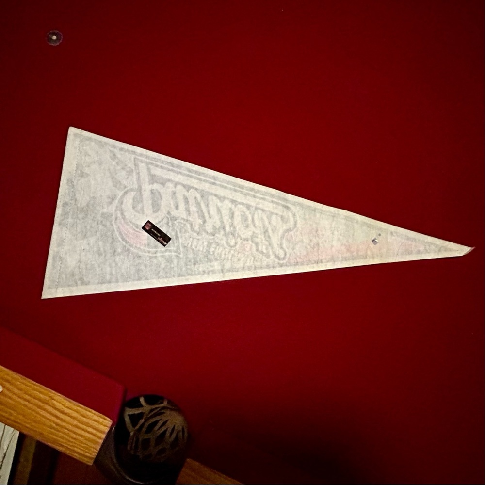 Vintage Y2K New England Patriots Felt Pennant Banner Flag Licensed NFL Fan Gear - Picture 12 of 15